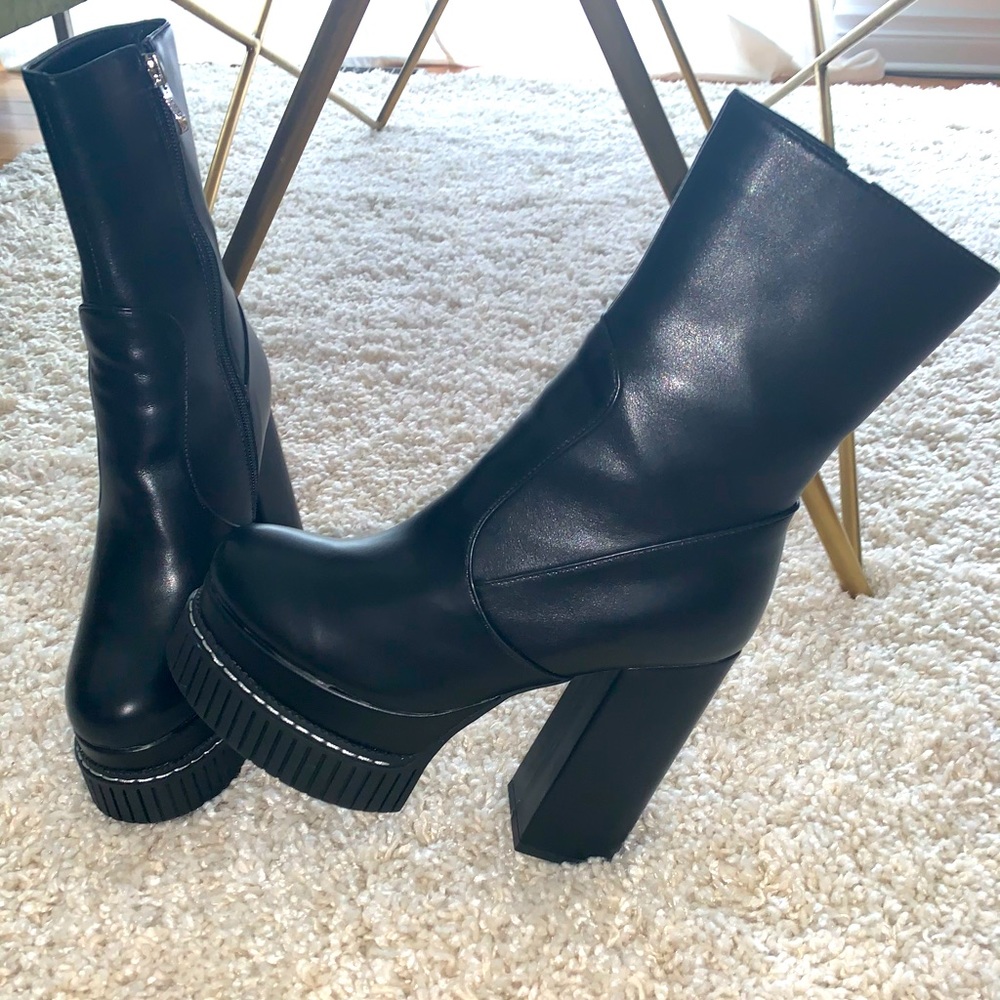 Black Platform Boots